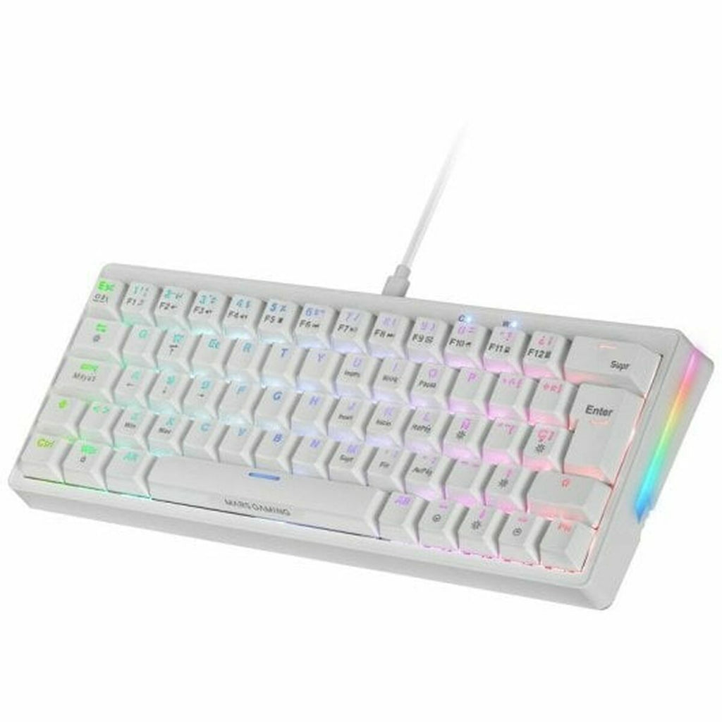 50% White Gaming Keyboard