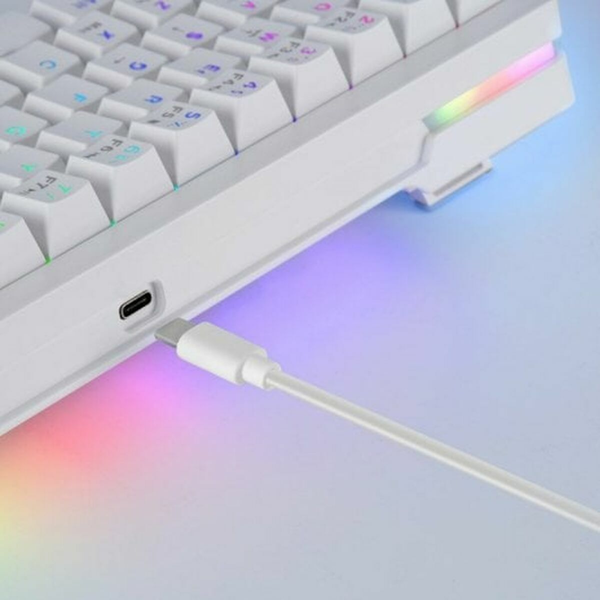 50% White Gaming Keyboard